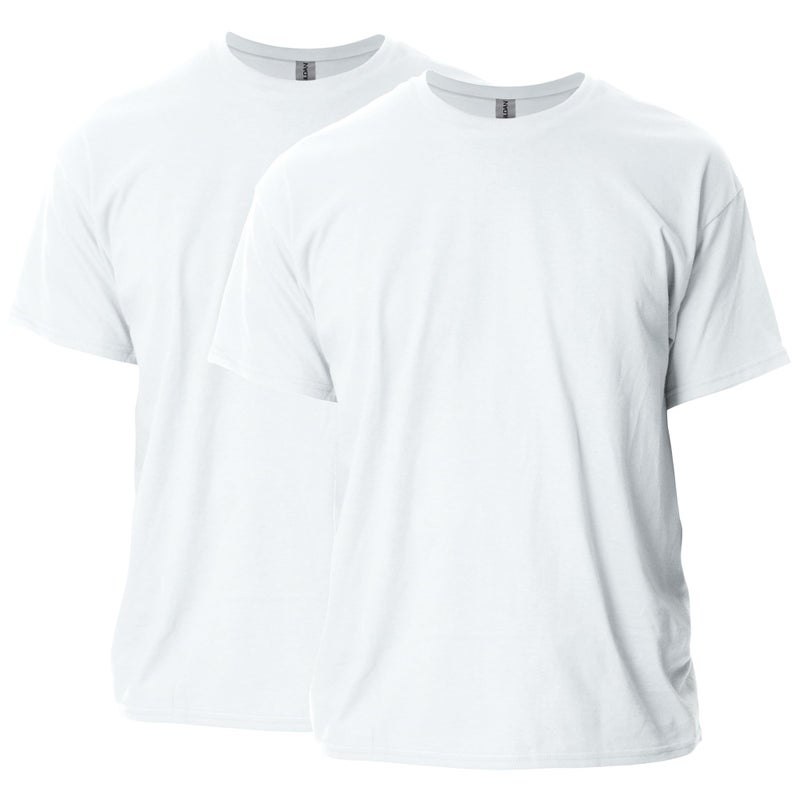 Gildan Adult Ultra Cotton T-Shirt, Style G2000, Multipack, White (2-Pack), X-Large - Image 1